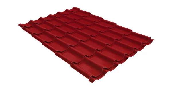 Металлочерепица классик 0,5 Satin RAL 3003 рубиново-красный купить в Боре