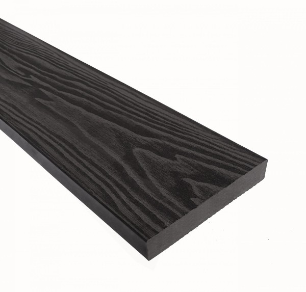 Террасная доска из ДПК Terrapol Смарт 3D Полнотелая без паза Черное дерево купить в Боре