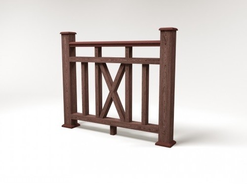 Ограждение из ДПК FG6 шоколад купить в Боре