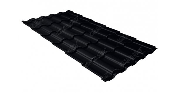 Металлочерепица кредо 0,45 Drap RAL 9005 черный купить в Боре