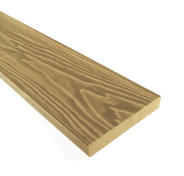 Террасная доска из ДПК Terrapol Смарт 3D Полнотелая без паза Дуб Севилья купить в Боре