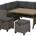 Комплект мебели AFINA плетеной из иск. ротанга AFM-307G-Grey купить в Боре