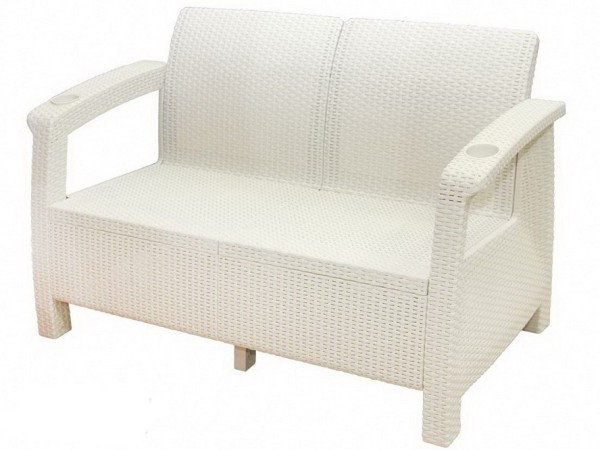 Двухместный диван Yalta Sofa Seаt белый купить в Боре