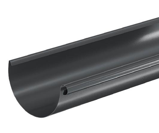 Водосток Aquasistem, система 125x90 - Водосточный желоб 3.00м RAL 7024 Тёмно-серый купить в Боре