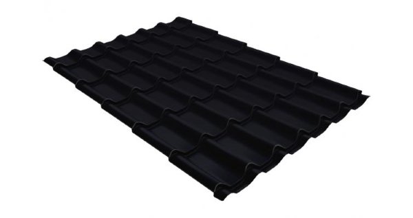 Металлочерепица классик GL 0,5 Velur20 RAL 9005 черный купить в Боре