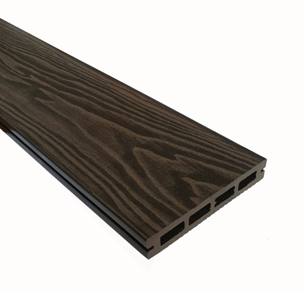 Террасная доска из ДПК Terrapol Смарт 3D Пустотелая с пазом Венге Соренто купить в Боре