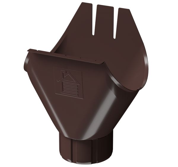 Воронка желоба D125 Döcke STAL PREMIUM Шоколад, (RAL 8019) купить в Боре