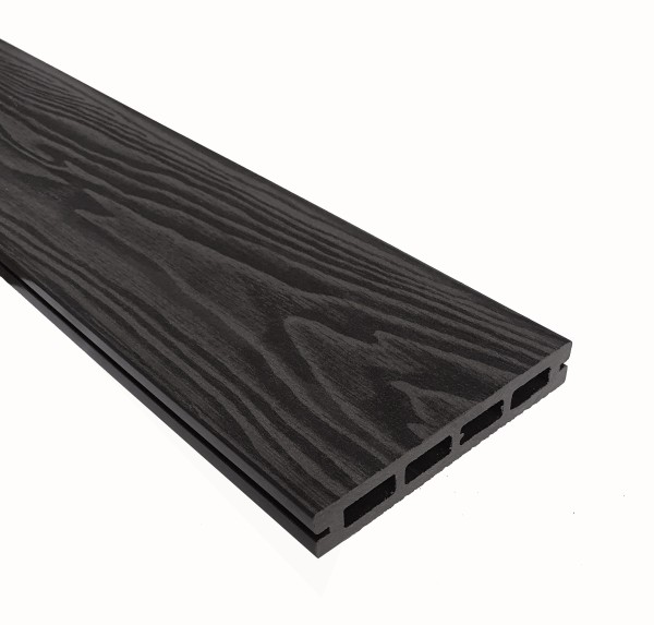 Террасная доска из ДПК Terrapol Смарт 3D Пустотелая с пазом Черное дерево купить в Боре