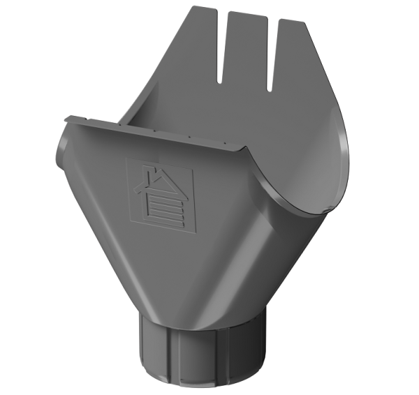 Воронка желоба D125 Döcke STAL PREMIUM Графит, (RAL 7024) купить в Боре