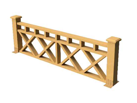 Ограждения декоративное ДПК GRINDERDECO  Бэйли песчаник купить в Боре