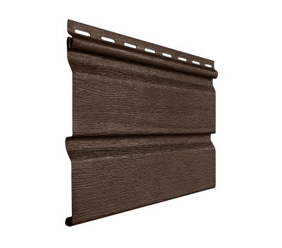 Виниловый сайдинг fineber - "стандарт", коричневый