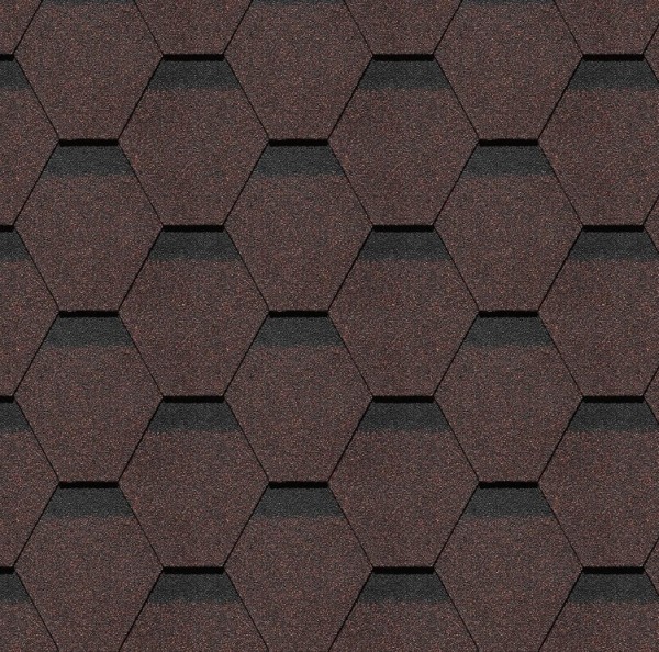 Гибкая черепица Docke, коллекция Шеффилд – Корица купить в Боре