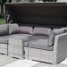 Диван-Трансформер AFINA плетеный из иск. ротанга AFM-320G Grey купить в Боре