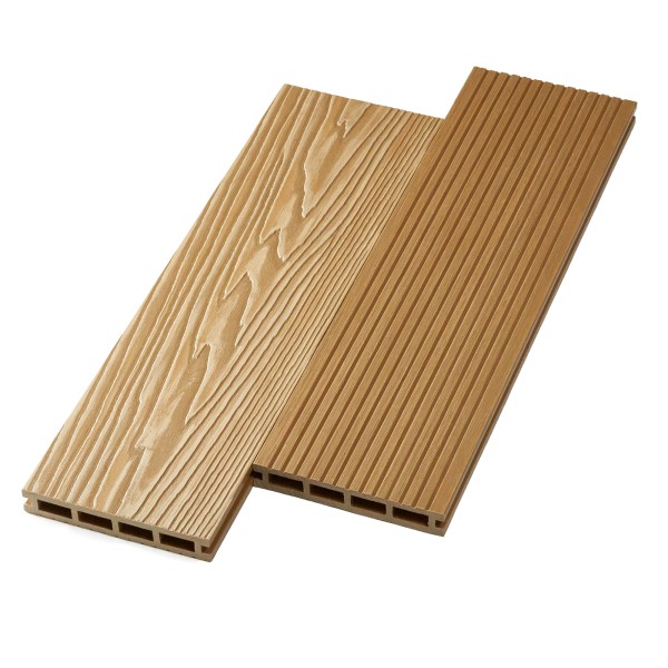 Террасная доска ДПК NanoWood двусторонняя New 3D тиснение + вельвет Орех купить в Боре