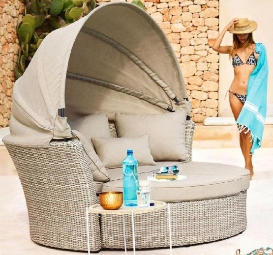 Диван-Трансформер AFINA плетеный из иск. ротанга AFM-325 Beige купить в Боре