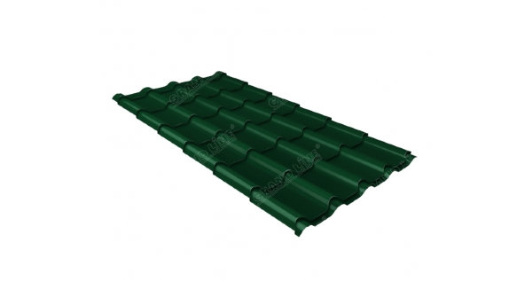 Металлочерепица камея 0,45 Drap RAL 6005 зеленый мох купить в Боре