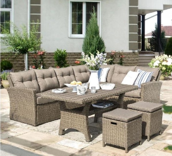 Комплект мебели AFINA плетеной из иск. ротанга AFM-307B Beige купить в Боре