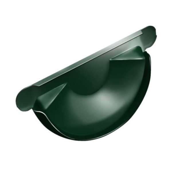 Водосток Grand Line 125x90 – Заглушка желоба RAL 6005 купить в Боре