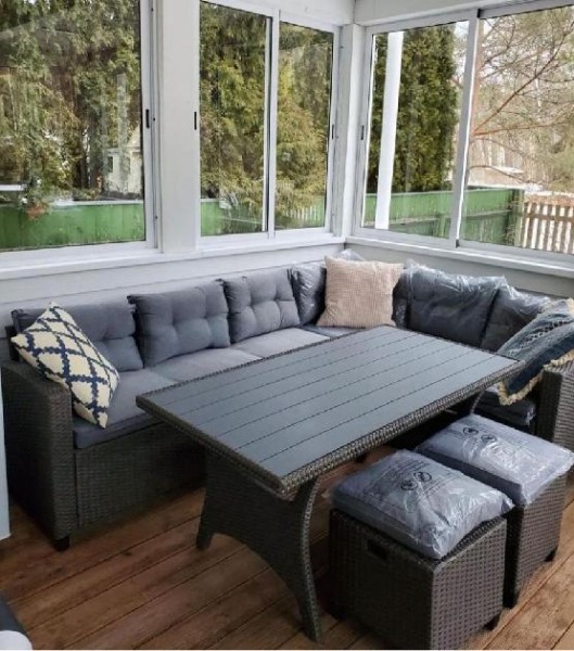 Комплект мебели AFINA плетеной из иск. ротанга AFM-307G-Grey купить в Боре