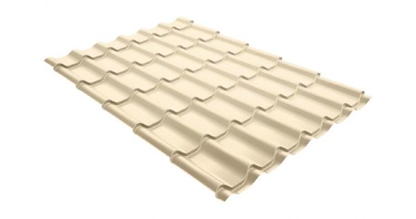 Металлочерепица классик 0,5 Satin RAL 1015 светлая слоновая кость купить в Боре