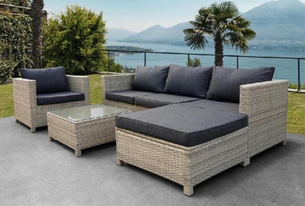 Комплект мебели AFINA плетеной из иск. ротанга YR821G Grey/Grey купить в Боре