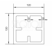 Столб SEQUOIA Evolution 3D WOOD BROWN купить в Боре