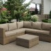 Комплект мебели AFINA плетеной из иск. ротанга YR825B Beige купить в Боре