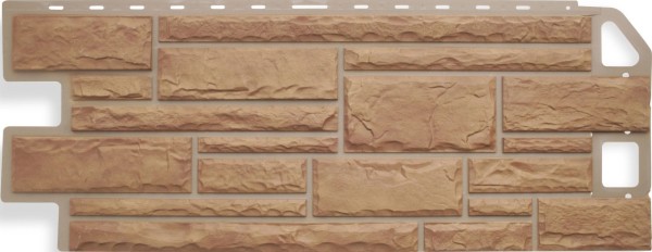 Цокольный сайдинг альта-профиль - коллекция "камень", бежевый купить в Боре