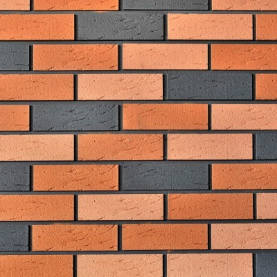 Фасадная плитка Кирисс Фасад Клинкерный кирпич 3х цветный №37