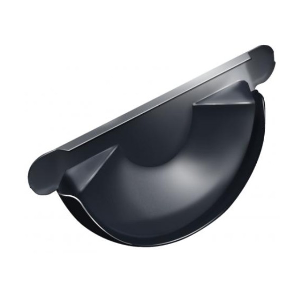 Водосток Grand Line 150x100 – Заглушка желоба RAL 7024 купить в Боре