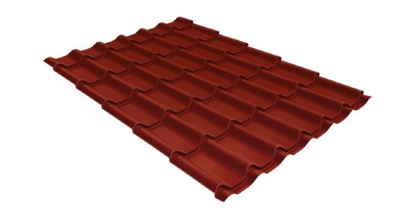 Металлочерепица классик 0,5 Satin RAL 3009 оксидно-красный купить в Боре