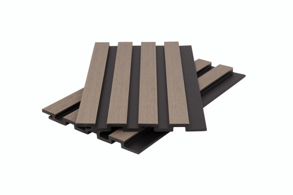 Стеновая панель брусковая двухцветная co-extrusion, snow mix купить в Боре