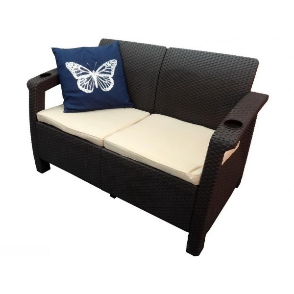 Двухместный диван Yalta Sofa Seаt венге купить в Боре