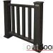 Ограждение из ДПК Outdoor Классик 3D STORM чёрный купить в Боре