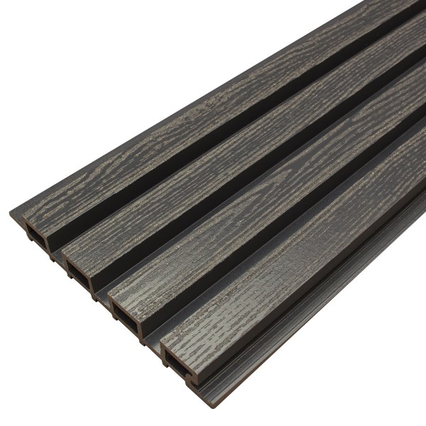 Фасадная доска из ДПК Faynag Wood Рейка Мокрый Асфальт купить в Боре