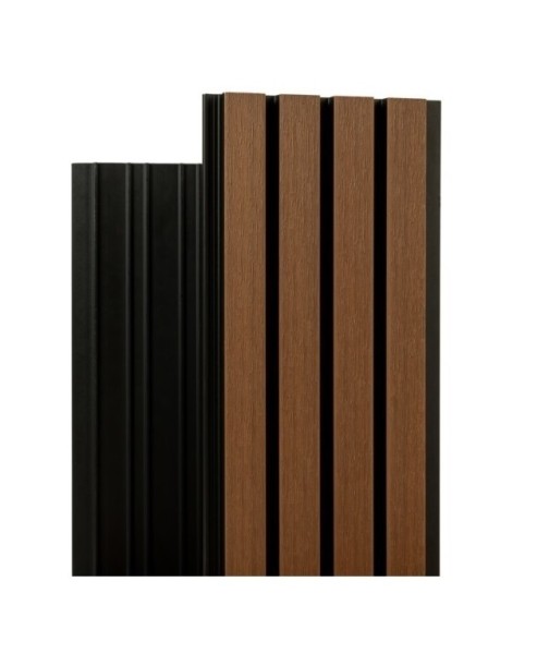 Фасадная реечная панель Ecodecking Скай коэкструзия 200х20х3000 Тик купить в Боре