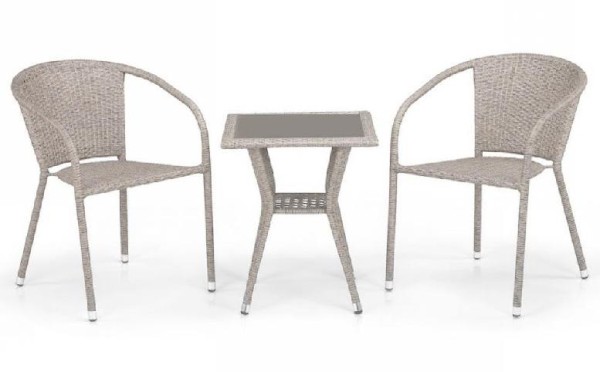 Комплект плетеной мебели AFINA из иск. ротанга T25C/Y137C-W85 Latte 2Pcs купить в Боре