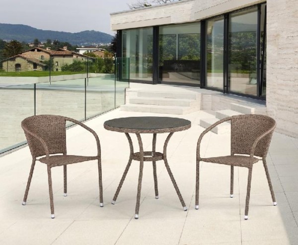 Комплект плетеной мебели AFINA из иск. ротанга T282ANT/Y137C-W56 Light Brown 2Pcs купить в Боре