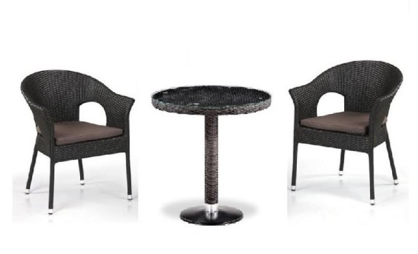 Комплект плетеной мебели AFINA из иск. ротанга T601/Y79A-W53 Brown 2Pcs купить в Боре