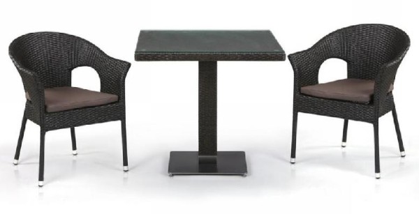 Комплект плетеной мебели AFINA из иск. ротанга T605SWT/Y79A-W53 Brown 2Pcs купить в Боре