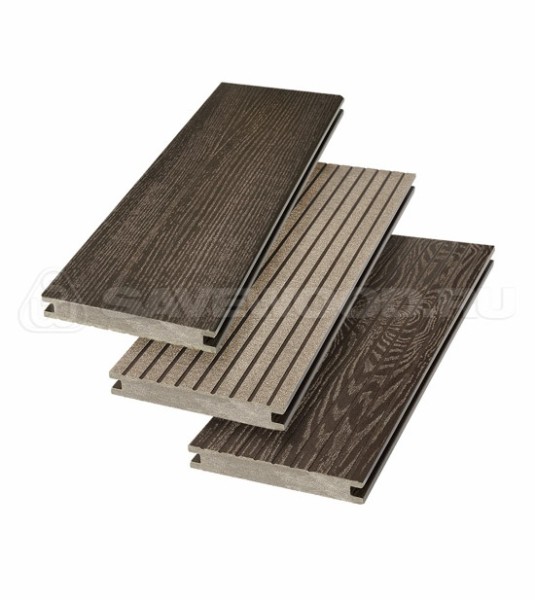 Террасная доска SW Fraxinus (R) полнотелая «SaveWood» Темно-коричневый купить в Боре