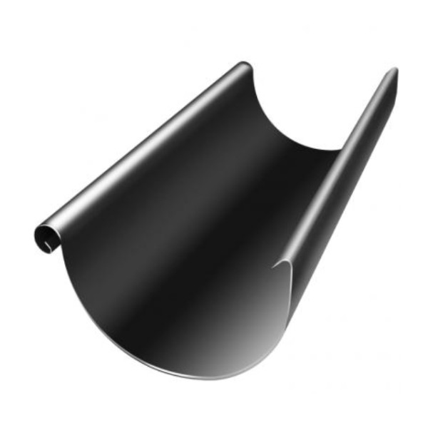 Водосток Grand Line 125x90 – Желоб 3м RAL 9005 купить в Боре
