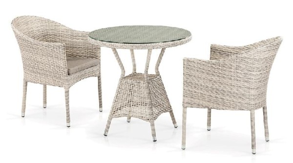 Комплект плетеной мебели AFINA из иск. ротанга T705ANT/Y350-W85 Latte 2Pcs купить в Боре