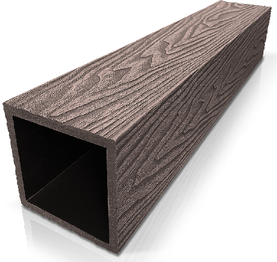 Столб ДПК 3D GardenParkett фактура дерева Венге купить в Боре