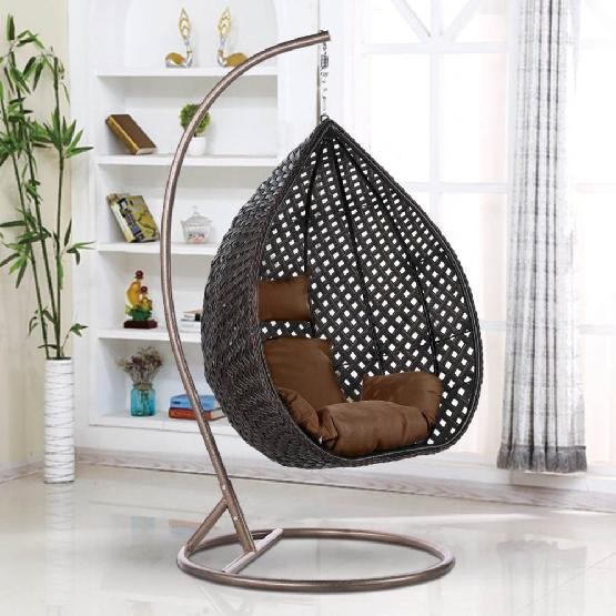 Кресло Подвесное из искусственного ротанга AFM-250B-L Brown купить в Боре