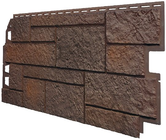 Фасадная панель VOX Sandstone (Сандстоун) темно коричневый купить в Боре
