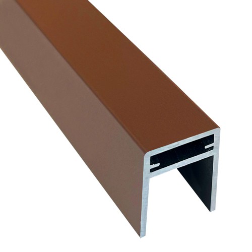 П-профиль Алюминиевый EasyDecking 35x25 Коричневый купить в Боре