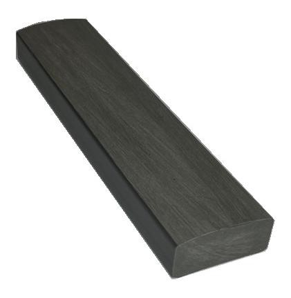 Лавочный брус Ecodecking Некст полнотелый брашированный 70х35 графит купить в Боре