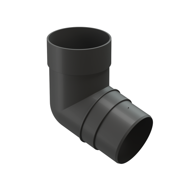 Колено 72˚ для водосточной трубы Docke Premium Графит купить в Боре