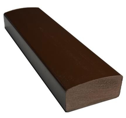 Лавочный брус Ecodecking Некст полнотелый глянцевый 70х35 шоколад купить в Боре